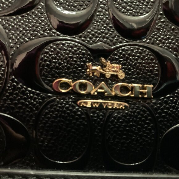 Coach Sierra Satchel Black Patent Leather Bag (previously owned) - Picture 2 of 13